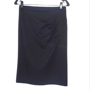 NY & Company Black Ruched Pencil Skirt